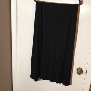 Solid lack maxi skirt